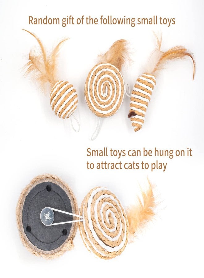 HingoFuni 10 inch Cat Wall Furniture Cat Steps Sisal Wall Mounted Posts Steps Cat Climbing Shelf Scratching Ladder Indoor for Climbing Grinding Claws Toy Cat Scratcher Post Shelf Board, 3pcs - Image 3